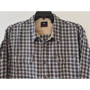 Wrangler Men's Blue/Red Plaid Button Down Shirt Size 3xl